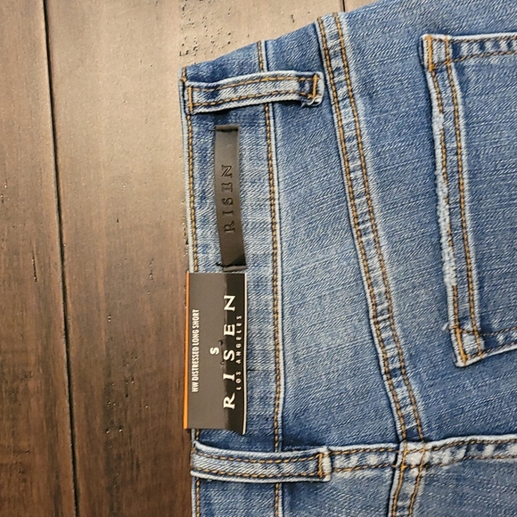 BNWT Risen HW Distressed Long Short - Picture 3 of 4